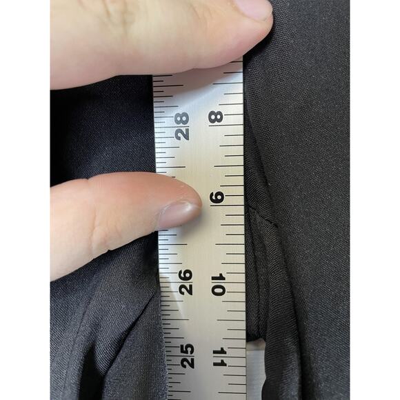 Guess Collection Pants Womens 12 Black Flare Stretch Dress Career Work USA Nylon - Picture 4 of 11